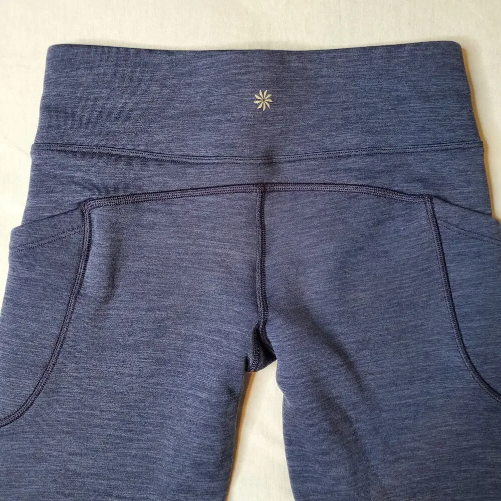 Athleta Girl Size XL Polartec Stash Tight Legging Blue 793570